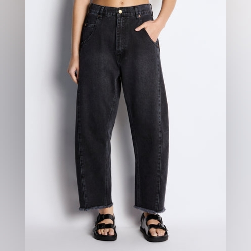 Roucha Delvaux Barrel Crop Jeans